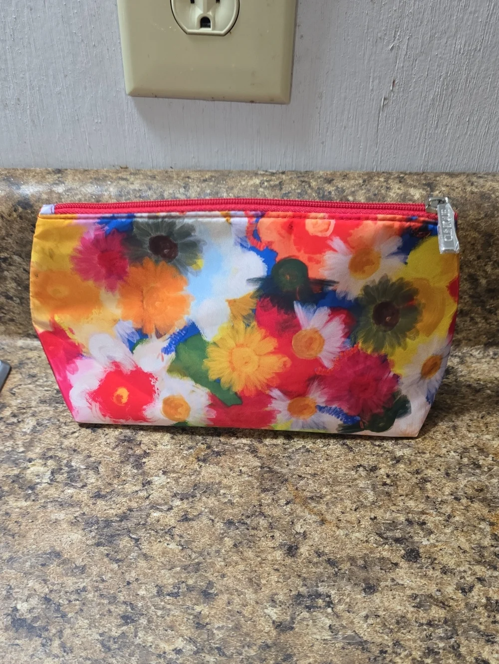 Clinique X Johnathon Cohen Floral Cosmetic Pouch - Multicolor NWOT